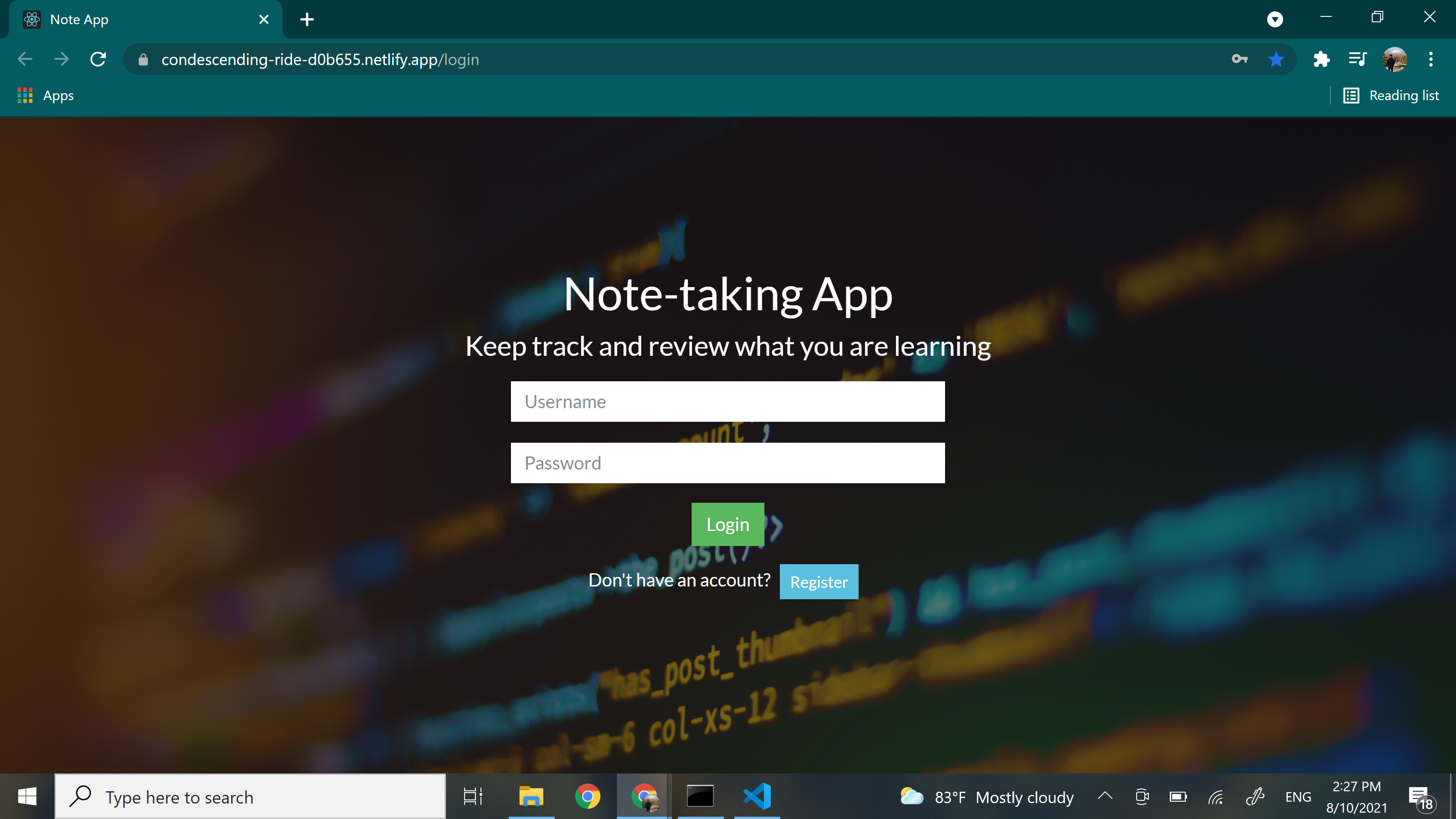 Note app